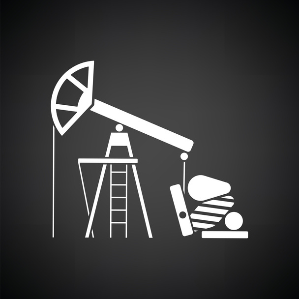 Oil pump icon - Vector, Image