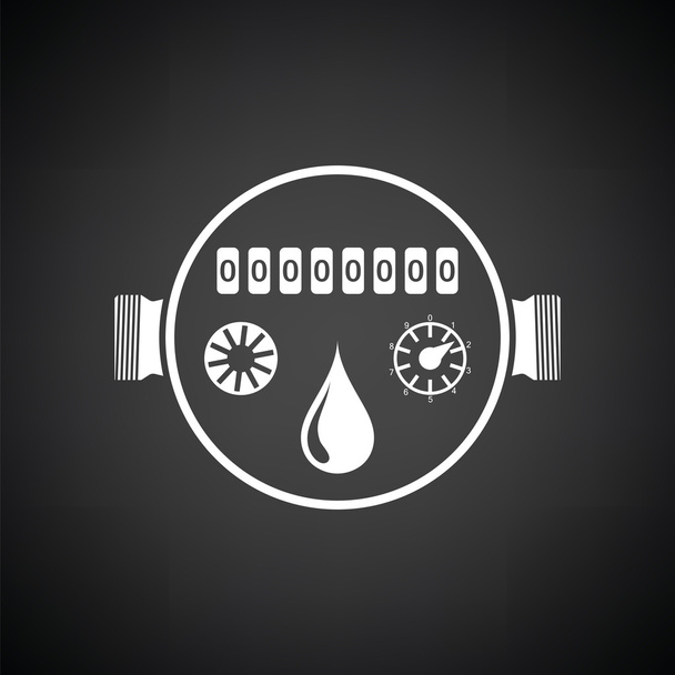 ícone do medidor de água
 - Vetor, Imagem