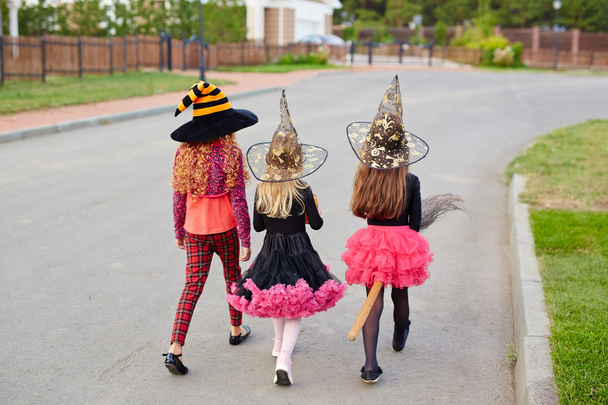 Halloween witches having walk  - Φωτογραφία, εικόνα