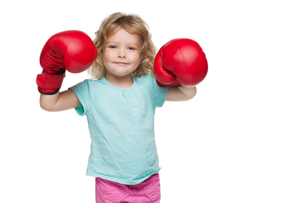 Boxing girl - Zdjęcie, obraz