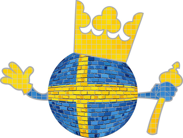 Palla con corona Svezia
 - Vettoriali, immagini