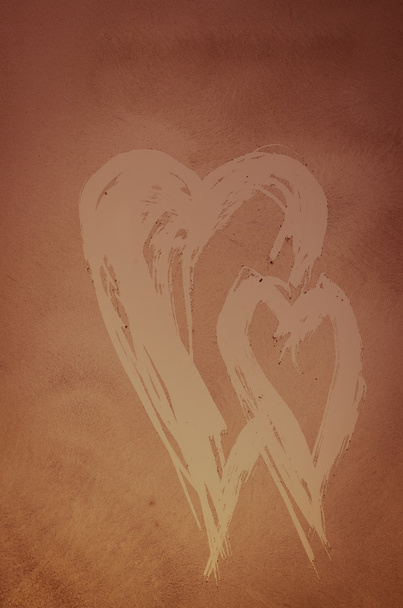 heart shape in frosty windos - Photo, Image
