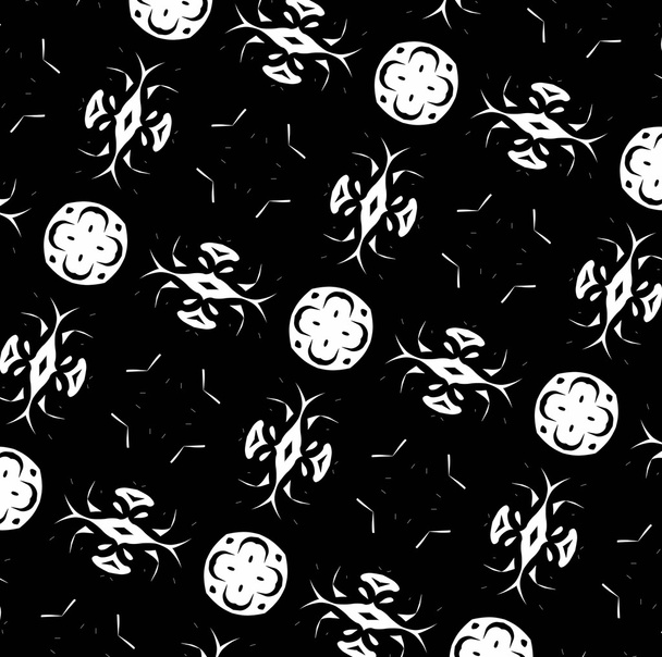 Ornament with black and white patterns. 14 - Foto, Bild