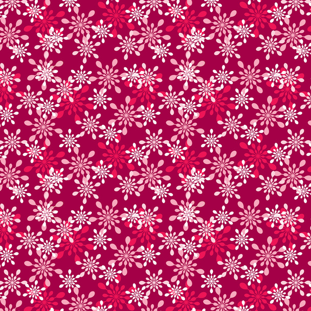 overlapping  snowflakes pattern - Vector, Image