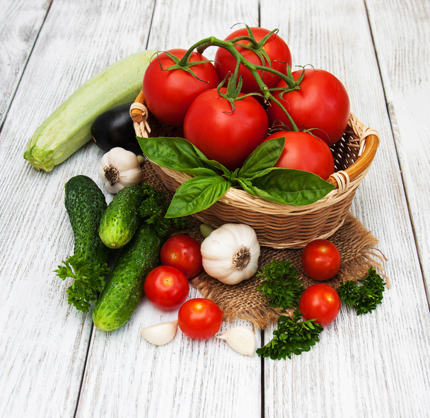 Fresh summer vegetables - Foto, Imagem