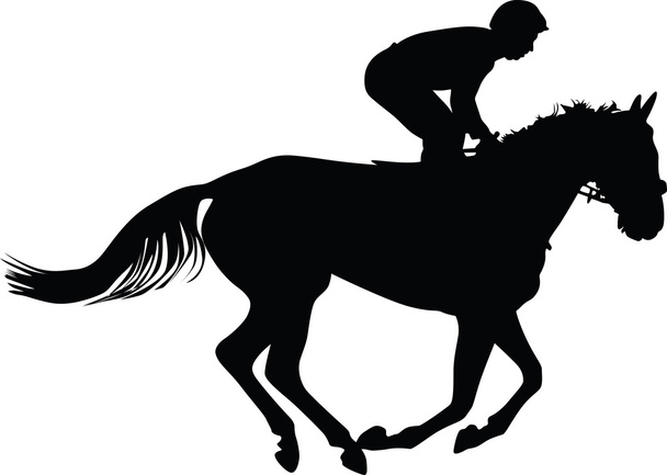άλογο και αναβάτης - Διάνυσμα, εικόνα