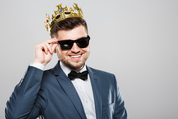 Man in crown - Photo, image