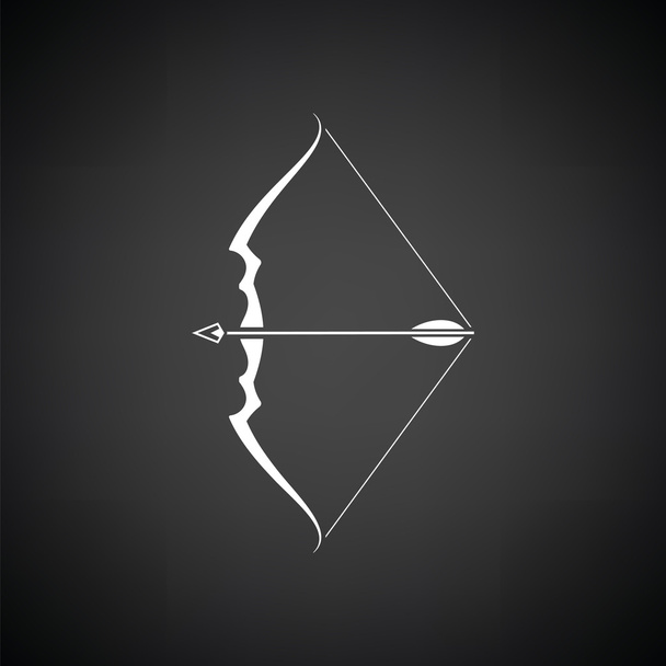 Bow with arrow icon - Vector, Image