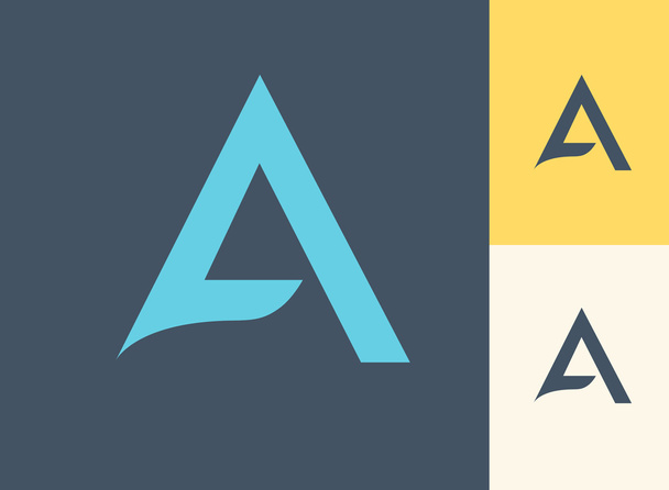 Bir mektup logolar sembol - Vektör, Görsel