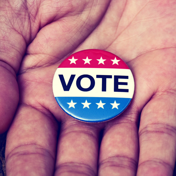 insignia para las elecciones de Estados Unidos
 - Foto, imagen