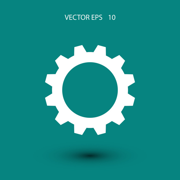 gear icon vector - Vettoriali, immagini