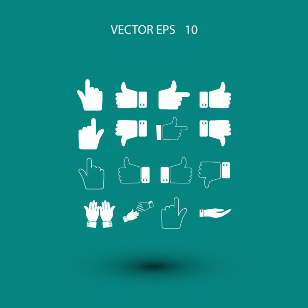 Вектор піктограми руки
 - Вектор, зображення