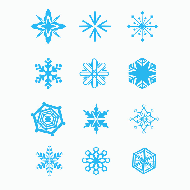 Сніжинка набір іконок
 - Вектор, зображення
