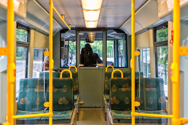 Interior of empty modern european bus - Fotografie, Obrázek