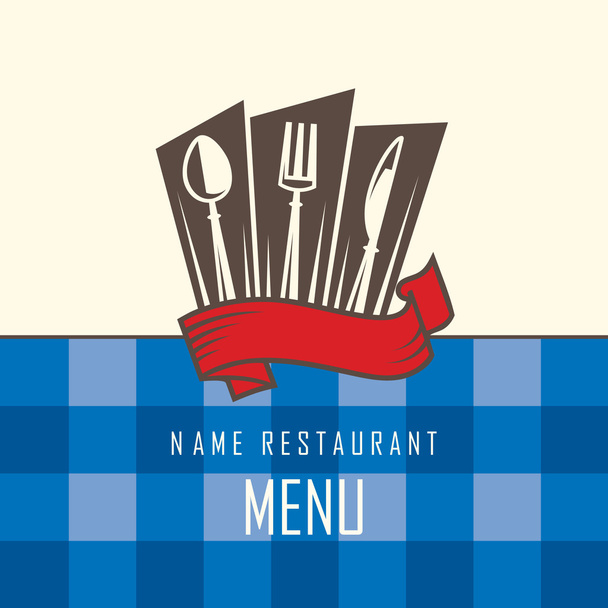 restaurant menu design - Vector, Imagen