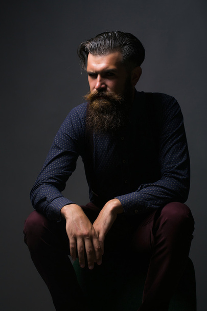 handsome bearded fashionable man - Foto, Bild