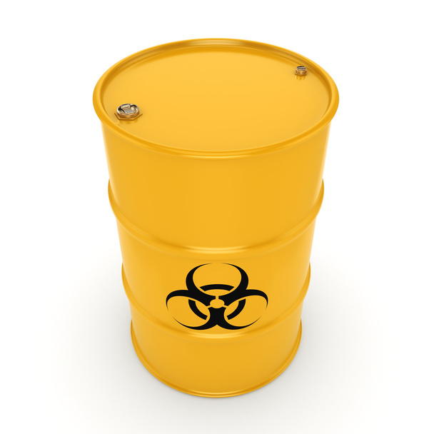 3D rendering biohazard barrel - Fotografie, Obrázek