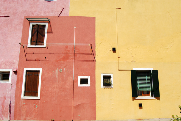 Häuser von burano - venedig - italien 119 - Foto, Bild