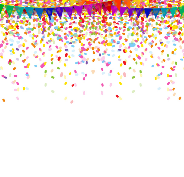 confeti colorido sobre fondo blanco - Foto, imagen