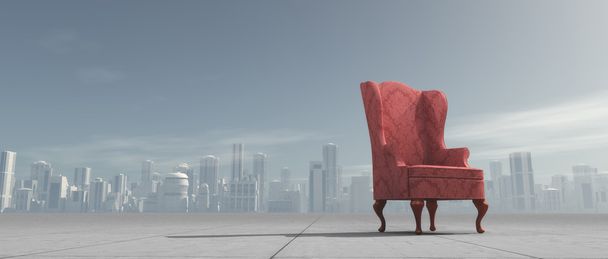 alter Sessel im Freien  - Foto, Bild