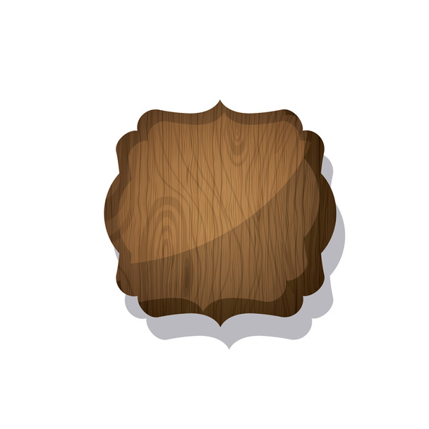 Madeira e design de moldura marrom listrado
 - Vetor, Imagem