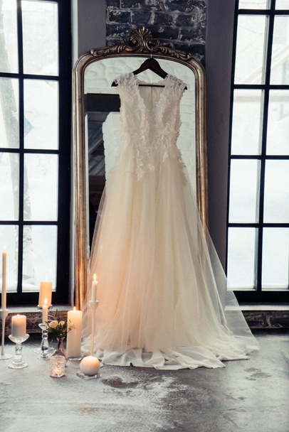 White wedding dress - Foto, Imagen