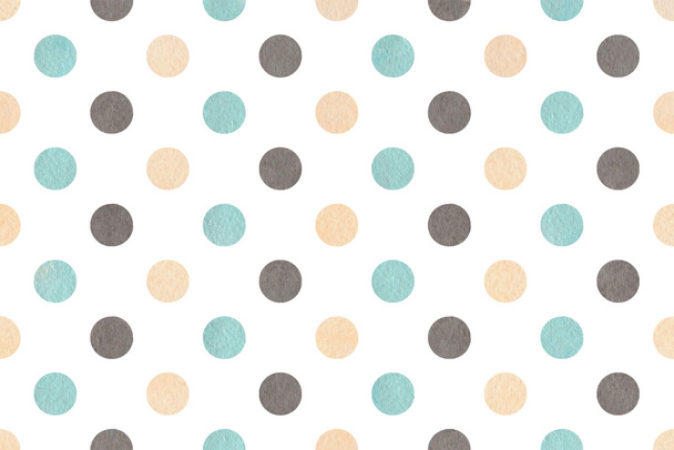 Watercolor polka dot background. - Photo, Image