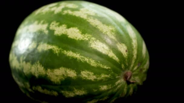 Watermelon on black background - Footage, Video