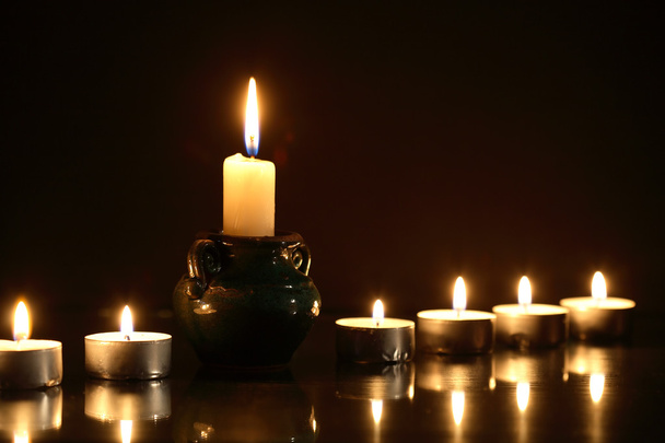 Candles On Dark - Fotó, kép