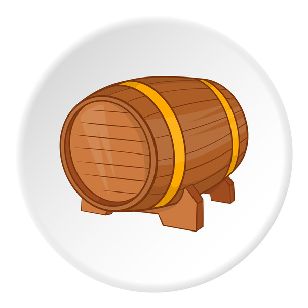 Baril d'icône de la bière, style dessin animé
 - Vecteur, image