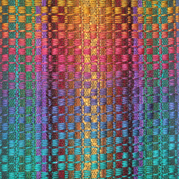 Multucolored handwoven kumaş - Fotoğraf, Görsel