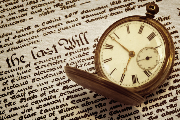 Old Pocket Watch and Will - Photo, Image
