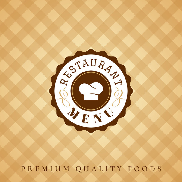 Restaurant menu card design - ベクター画像