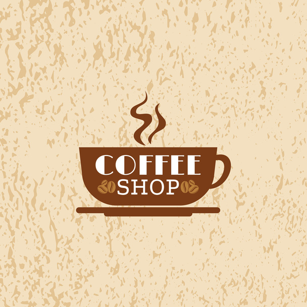 Coffee design template - Vector, afbeelding