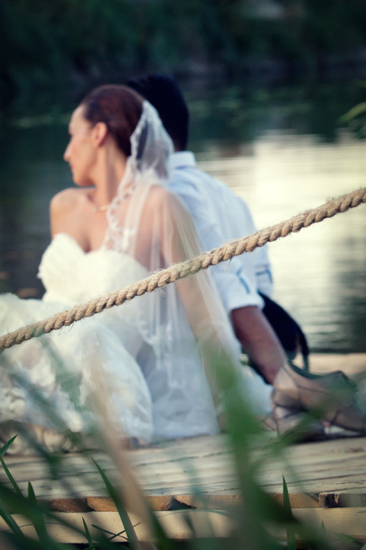 Bride and groom - Фото, изображение