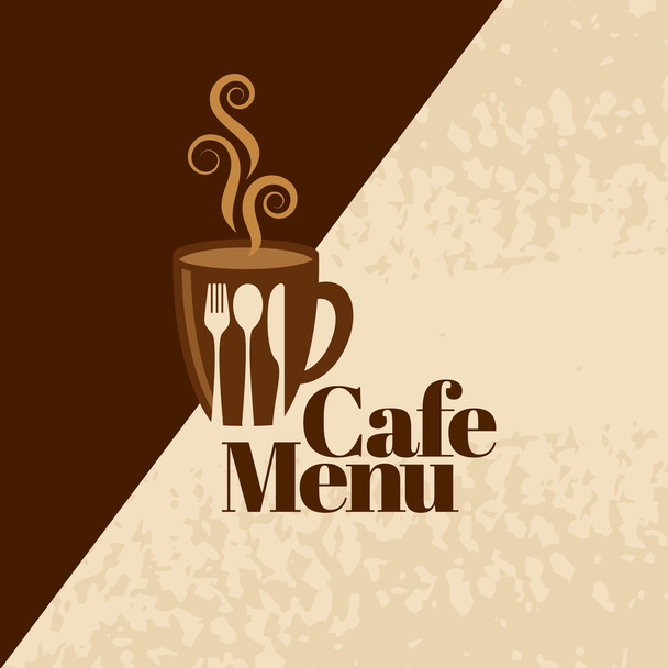 Coffee design template - Vetor, Imagem