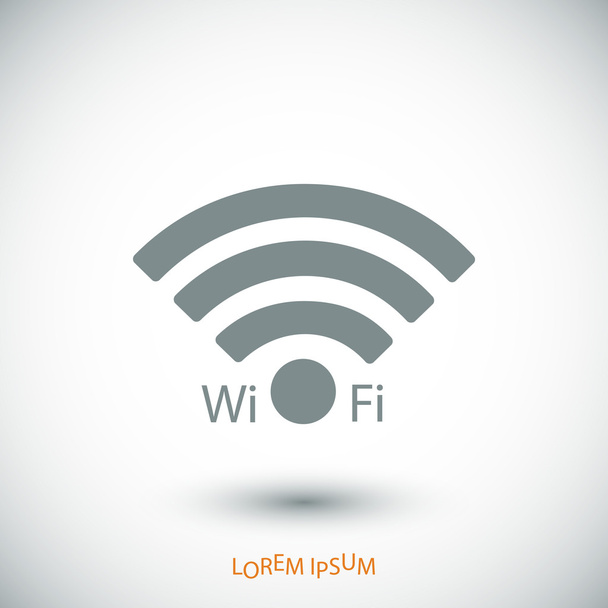 simple Wi-Fi icon - Vector, Image