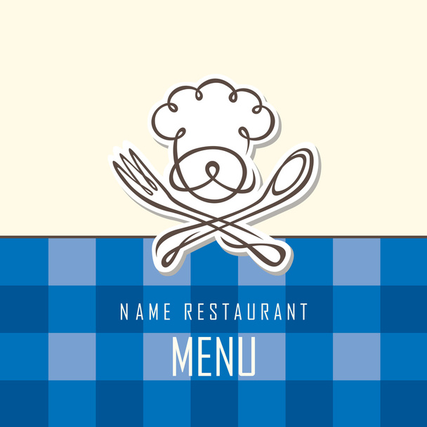 chef menu design - Vector, Imagen