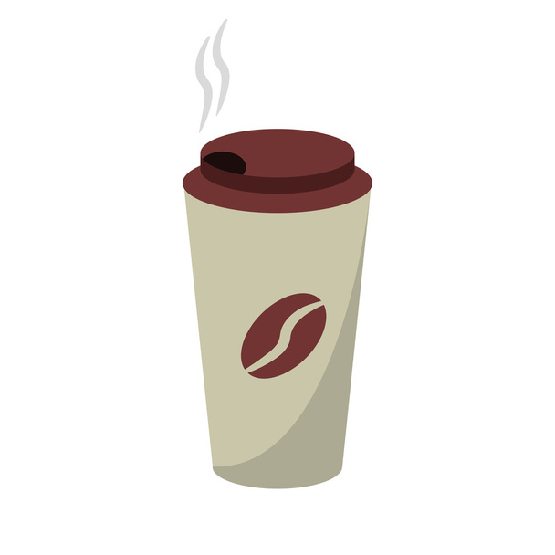 Diseño de taza de café desechable
 - Vector, imagen