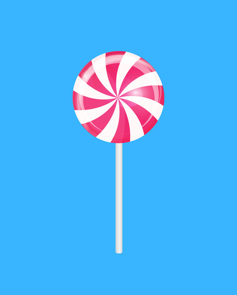 Lollipop dulce realista fondo de caramelo. Ilustración vectorial
 - Vector, Imagen