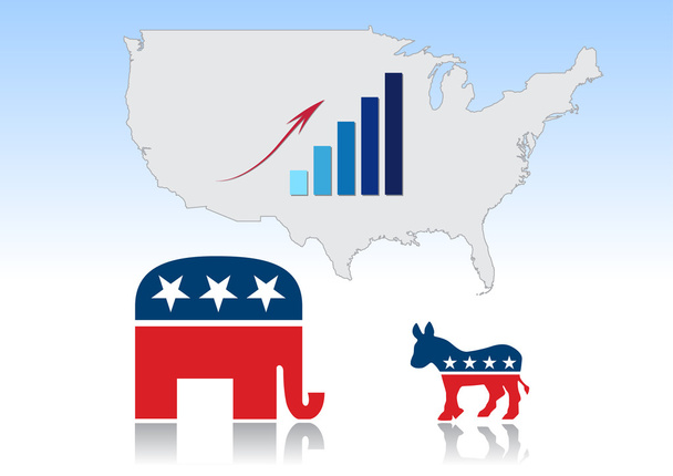 Presidential election in USA - Vector, Image