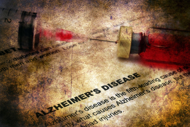 Concepto de Alzheimer enfermedad grunge
 - Foto, imagen