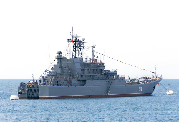 military ship over white - Photo, Image