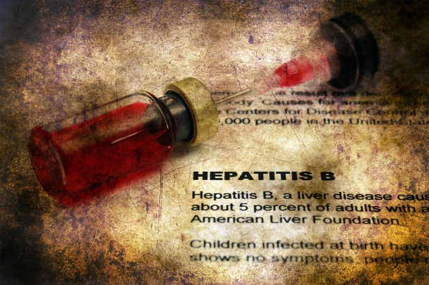 Concepto de grunge de hepatitis B
 - Foto, imagen
