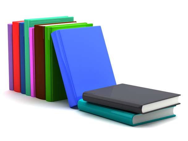 kleur boeken - Foto, afbeelding