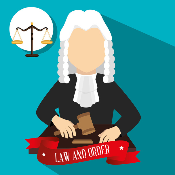 Direito e justiça jurídica gráfico
 - Vetor, Imagem