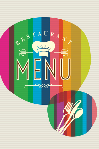 Restaurant menu card design. - Vector, imagen