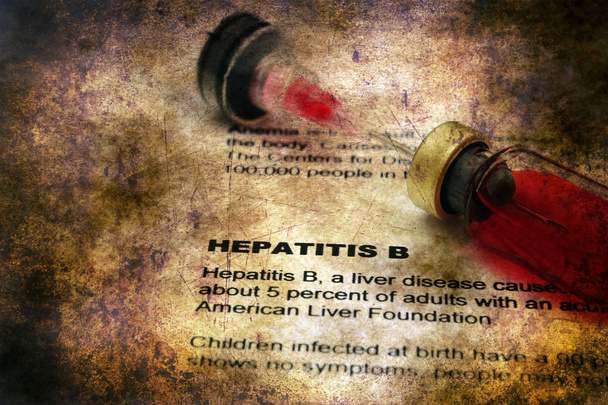 Concepto de grunge de hepatitis B
 - Foto, imagen