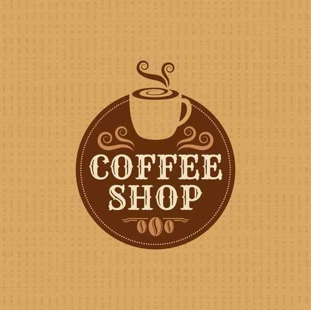Coffee design template - Vektor, Bild