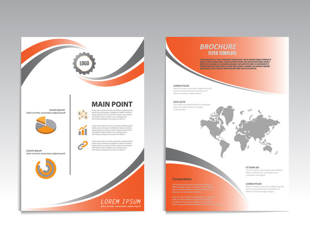 Brochure vettoriale Flyer design Layout template - Vettoriali, immagini